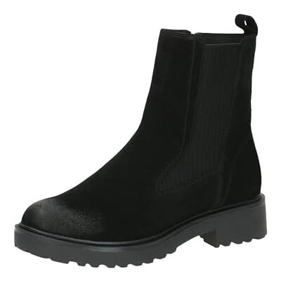 CAPRICE Women's heeled ankle boots with Thermo Insole comfortable, Black (Black Suede), 6.5 UK CAPRICE Women's heeled ankle boots with Thermo Insole comfortable, Black (Black Suede), 6.5 UK