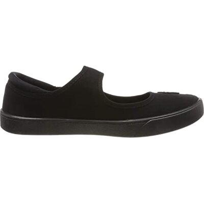 Clarks Girls Hopper Go Ballet School Shoes, Wide Fit Black Fabric, 10.5 UK Child Clarks Girls Hopper Go Ballet School Shoes, Wide Fit Black Fabric, 10.5 UK Child
