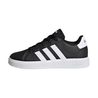 adidas Unisex Kids Grand Court Lifestyle Tennis Lace-Up Shoes, Core Black/Cloud White/Core Black, 6.5 UK adidas Unisex Kids Grand Court Lifestyle Tennis Lace-Up Shoes, Core Black/Cloud White/Core Black, 6.5 UK