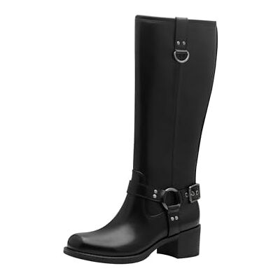 MARCO TOZZI Women's High Heel Knee High Boots with Block Heel, black, 4 UK MARCO TOZZI Women's High Heel Knee High Boots with Block Heel, black, 4 UK