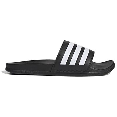 adidas Unisex Adilette Comfort Slides, Core Black/Cloud White, 4 UK adidas Unisex Adilette Comfort Slides, Core Black/Cloud White, 4 UK