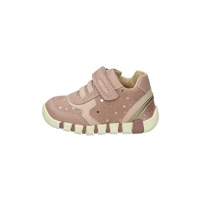 Geox Baby B IUPIDOO Girl First Walker Shoe, Antique Rose/PLATINU, 7 UK Child Geox Baby B IUPIDOO Girl First Walker Shoe, Antique Rose/PLATINU, 7 UK Child