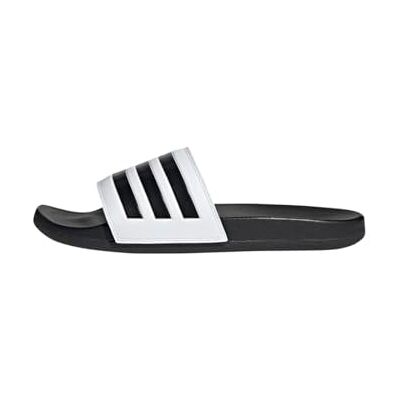 adidas Unisex Adilette Comfort Slides, Cloud White/Core Black/Core Black, 5 UK adidas Unisex Adilette Comfort Slides, Cloud White/Core Black/Core Black, 5 UK