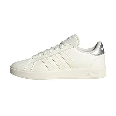 adidas Women's Grand Court TD Lifestyle Court Casual Shoes, core White/Off White/Silver met., 9.5 UK adidas Women's Grand Court TD Lifestyle Court Casual Shoes, core White/Off White/Silver met., 9.5 UK