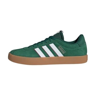 adidas Men's Vl Court 3.0 Dark Green/Cloud White/Burgundy 8 UK 42 EU adidas Men's Vl Court 3.0 Dark Green/Cloud White/Burgundy 8 UK 42 EU