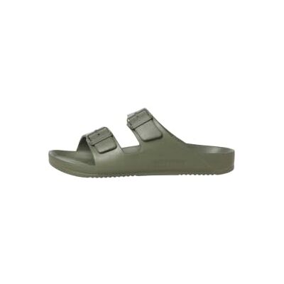 JACK & JONES Mens Sandal Double Buckle Adjustable Strap Open Toe Slides for Men Summer, Beach, Hiking, walking, Khaki Colour, Size- 8 UK JACK & JONES Mens Sandal Double Buckle Adjustable Strap Open Toe Slides for Men Summer, Beach, Hiking, walking, Khaki Colour, Size- 8 UK