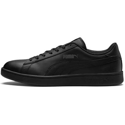 Puma Unisex Smash V2 L Low-top Sneakers, Black Black, 9.5 UK Puma Unisex Smash V2 L Low-top Sneakers, Black Black, 9.5 UK