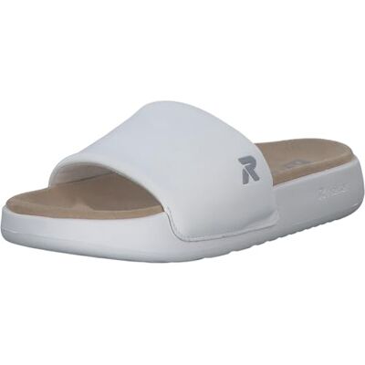Rieker Women's Mules W3250, Women's Slippers, white 80, 6.5 UK Rieker Women's Mules W3250, Women's Slippers, white 80, 6.5 UK