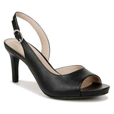 LifeStride Women's Teller 2 Slingback Peep Toe Pumps Heeled Sandal, Black, 5 UK LifeStride Women's Teller 2 Slingback Peep Toe Pumps Heeled Sandal, Black, 5 UK