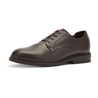 Tommy Hilfiger Men’s Flexible Leather Derby Shoes Tommy Hilfiger Men’s Flexible Leather Derby Shoes