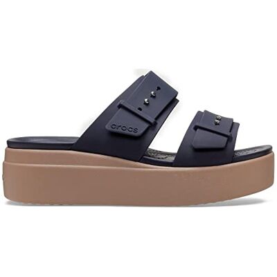 Crocs Women's Brooklyn Buckle Low Wedge Clog Crocs Women's Brooklyn Buckle Low Wedge Clog