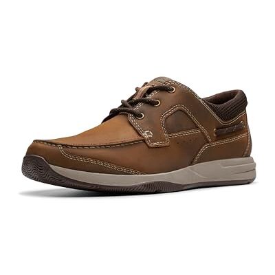 Clarks Men's Sailview Lace Boat Shoe, Light Tan Nubuck, 8 UK Wide Clarks Men's Sailview Lace Boat Shoe, Light Tan Nubuck, 8 UK Wide