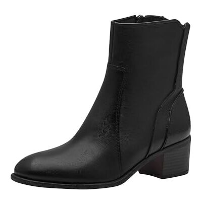 MARCO TOZZI Women's Cowboy Leather Heeled Ankle Boots, Black (Black Comb), 5 UK MARCO TOZZI Women's Cowboy Leather Heeled Ankle Boots, Black (Black Comb), 5 UK