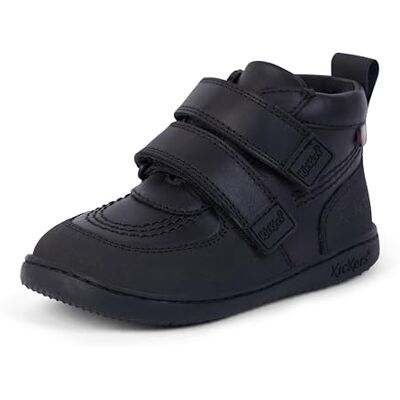Kickers Unisex Kids Playflex Hi Vel Leather School Shoes Smart Everyday School Look Everyday Comfort Fit, Cushioned for All-Day Wear, Black, 5 UK Child Kickers Unisex Kids Playflex Hi Vel Leather School Shoes Smart Everyday School Look Everyday Comfort Fit, Cushioned for All-Day Wear, Black, 5 UK Child