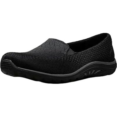 Skechers Women's Reggae Fest-Willows Flat, Black Mesh, 8.5 UK Skechers Women's Reggae Fest-Willows Flat, Black Mesh, 8.5 UK