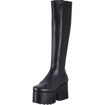 LAMODA Keep Watching Chunky Platform Wedge Boots, EU 37 / UK 4, Black PU, 5 UK LAMODA Keep Watching Chunky Platform Wedge Boots, EU 37 / UK 4, Black PU, 5 UK
