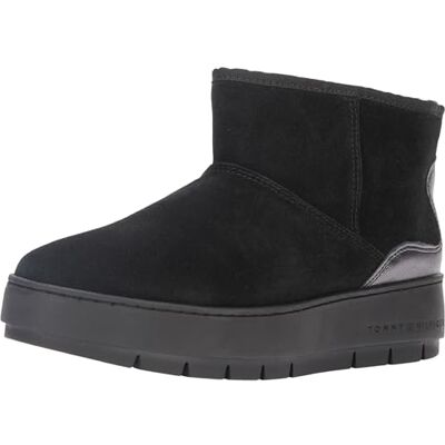 Tommy Hilfiger Women's Metallic Suede Snowboot Fw0fw07850 Ankle Boot Tommy Hilfiger Women's Metallic Suede Snowboot Fw0fw07850 Ankle Boot