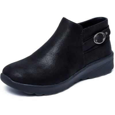 Skechers Women's Lovely Vibe-Moonlight Ankle Boot, Black, 5 UK Skechers Women's Lovely Vibe-Moonlight Ankle Boot, Black, 5 UK