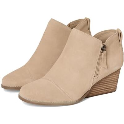 TOMS Goldie Textile Women's Black Heeled Ankle Boots TOMS Goldie Textile Women's Black Heeled Ankle Boots
