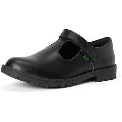 Kickers Girls Lachly T-Bar School Shoes, Classic Mary Jane Style, Easy-Clean Synthetic Leather, Cushioned Fit Kickers Girls Lachly T-Bar School Shoes, Classic Mary Jane Style, Easy-Clean Synthetic Leather, Cushioned Fit
