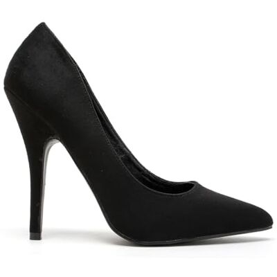 Gizelle Women Stiletto High Heel Pointed Pumps Ladies Party Clubbing Work Court Shoes Size 3-12 (8 UK, Black Suede) Gizelle Women Stiletto High Heel Pointed Pumps Ladies Party Clubbing Work Court Shoes Size 3-12 (8 UK, Black Suede)
