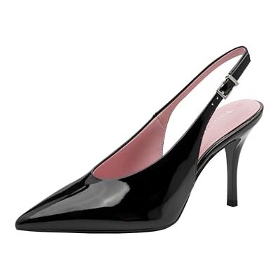 Tamaris Women's slingback pump with stiletto heel black 6.5 UK Tamaris Women's slingback pump with stiletto heel black 6.5 UK