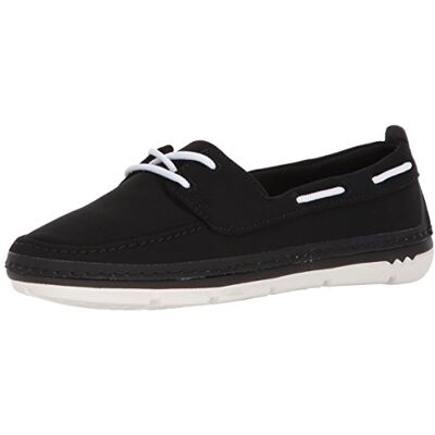 Clarks Women's Step Maro Sand Boat Shoe, Black Textile, 8 Medium US Clarks Women's Step Maro Sand Boat Shoe, Black Textile, 8 Medium US
