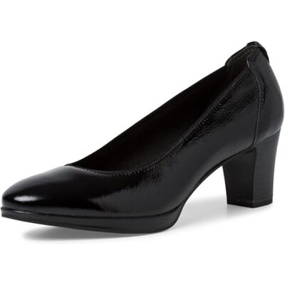 Tamaris Women's Classic Pumps, Women's Heel Shoes, Black (Black Patent), 6 UK Tamaris Women's Classic Pumps, Women's Heel Shoes, Black (Black Patent), 6 UK