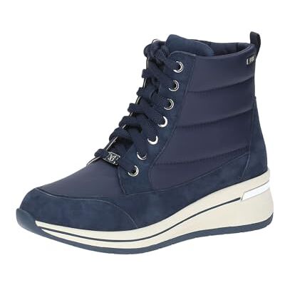 CAPRICE Comfort Women's high-top sneakers lined lace-up water-repellent, Blue (Ocean Comb), 5 UK CAPRICE Comfort Women's high-top sneakers lined lace-up water-repellent, Blue (Ocean Comb), 5 UK