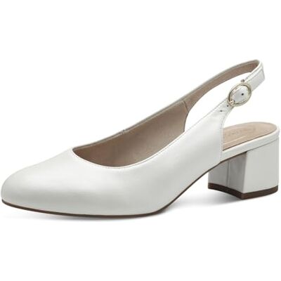 Tamaris Comfort Women’s Slingback Pumps Leather Elegant, Pearlized, 6 UK Tamaris Comfort Women’s Slingback Pumps Leather Elegant, Pearlized, 6 UK