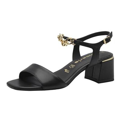 Tamaris Women's Damen 1-28245-44 Heeled Sandal, Black, 4 UK Tamaris Women's Damen 1-28245-44 Heeled Sandal, Black, 4 UK