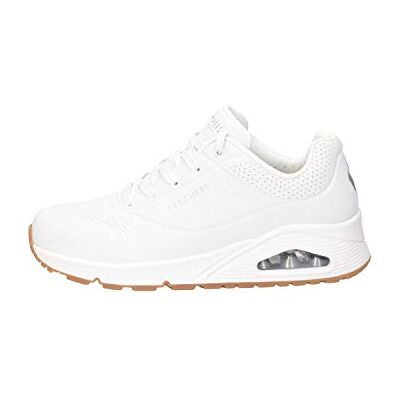 Skechers Women's UNO Stand on Air Trainer, White, 5 UK Skechers Women's UNO Stand on Air Trainer, White, 5 UK