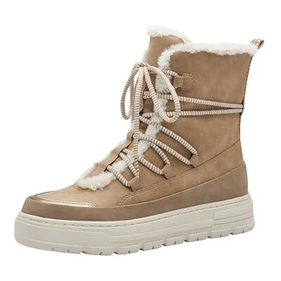 MARCO TOZZI Women's Laced Bootie 2-26295-43 Fashion Boot, Taupe, 6.5 UK MARCO TOZZI Women's Laced Bootie 2-26295-43 Fashion Boot, Taupe, 6.5 UK