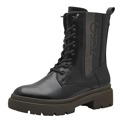 MARCO TOZZI Guido Maria Kretschmer Women's Laced Bootie 2-85207-43 Fashion Boot, Black Khaki, 3.5 UK MARCO TOZZI Guido Maria Kretschmer Women's Laced Bootie 2-85207-43 Fashion Boot, Black Khaki, 3.5 UK