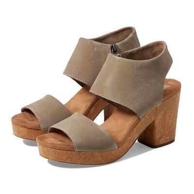 TOMS Women's Majorca Platform Heeled Sandal, Dune Suede, 8 UK TOMS Women's Majorca Platform Heeled Sandal, Dune Suede, 8 UK