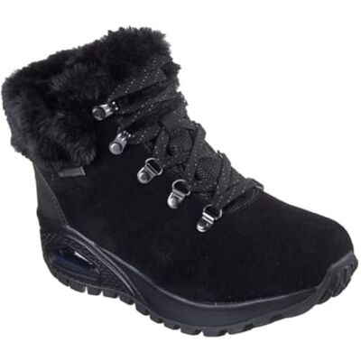 Skechers Womens 167996 Bbk Fashion Boot, Black Suede Duraleather Faux Fur, 3.5 UK Skechers Womens 167996 Bbk Fashion Boot, Black Suede Duraleather Faux Fur, 3.5 UK