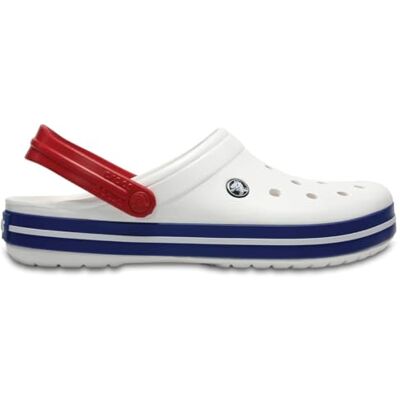 Crocs Crocband, Unisex Adults Clogs, White (White/Blue Jean), 5 (38/39 EU) Crocs Crocband, Unisex Adults Clogs, White (White/Blue Jean), 5 (38/39 EU)