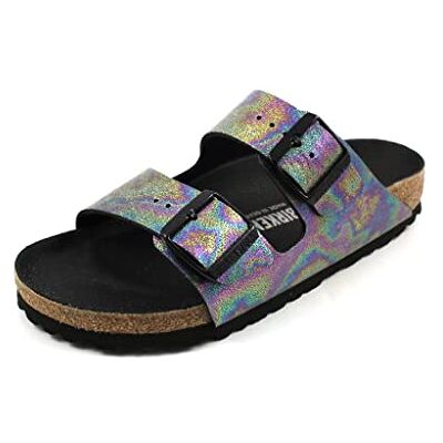 Birkenstock Arizona SFB Mules/Clogs Women Gold Mules Shoes Birkenstock Arizona SFB Mules/Clogs Women Gold Mules Shoes