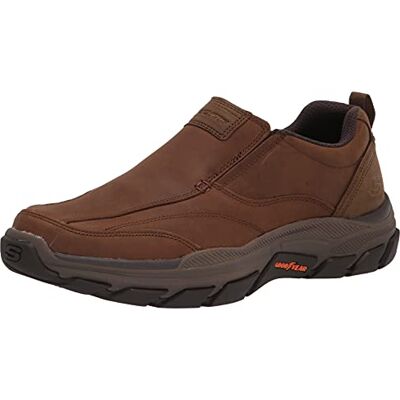 Skechers Men's Respected-Lowry Goodyear Rubber Low Profile Bike Toe Slip on Loafer, Dsrt, 10.5 Skechers Men's Respected-Lowry Goodyear Rubber Low Profile Bike Toe Slip on Loafer, Dsrt, 10.5