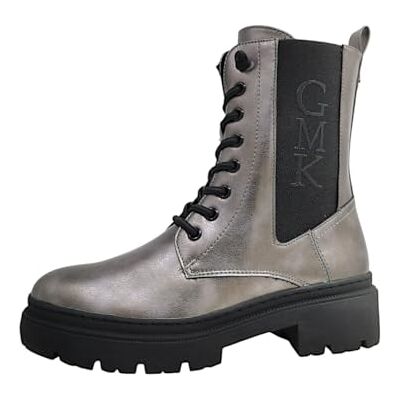 MARCO TOZZI Guido Maria Kretschmer Women's Laced Bootie 2-85207-43 Fashion Boot, Grey (Pewter), 5 UK MARCO TOZZI Guido Maria Kretschmer Women's Laced Bootie 2-85207-43 Fashion Boot, Grey (Pewter), 5 UK