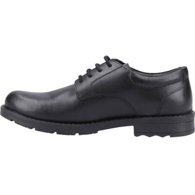 Hush Puppies BRUNO Boys Leather School Shoes Black Hush Puppies BRUNO Boys Leather School Shoes Black