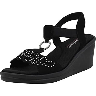 Skechers Womens Rumblers Queen B, Black, 8.5 Skechers Womens Rumblers Queen B, Black, 8.5
