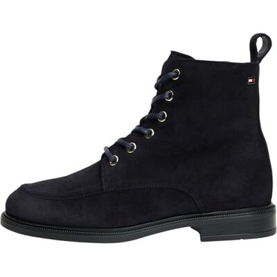 Tommy Hilfiger Women's Enamel Flag Suede Lace-up Boot Fw0fw09681Low Boots Tommy Hilfiger Women's Enamel Flag Suede Lace-up Boot Fw0fw09681Low Boots