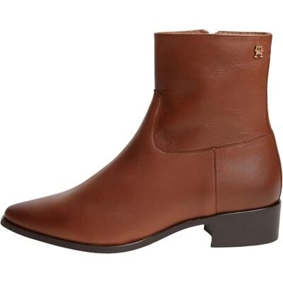 Tommy Hilfiger Women's Leather Ankle Boot W Zip Fw0fw09921Low Boots Tommy Hilfiger Women's Leather Ankle Boot W Zip Fw0fw09921Low Boots