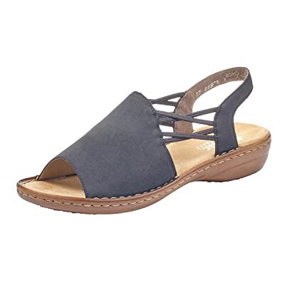 Rieker Ladies Peep Toe Sandals 608D1 Rieker Ladies Peep Toe Sandals 608D1