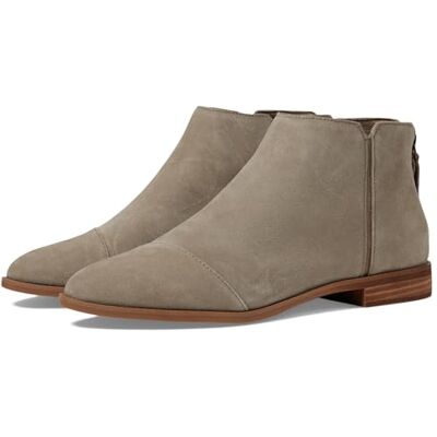TOMS Goldie Textile Women's Natural Heeled Ankle Boots TOMS Goldie Textile Women's Natural Heeled Ankle Boots