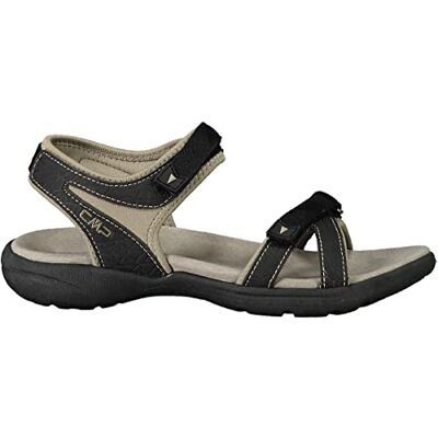 CMP ADIB WOMEN'S HIKING SANDAL NERO-SAND UK 7 CMP ADIB WOMEN'S HIKING SANDAL NERO-SAND UK 7