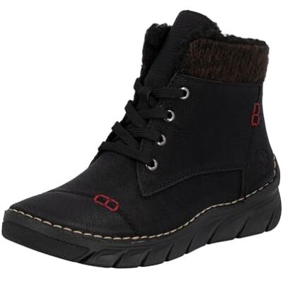 Rieker 55031-00 Women's Lace-Up Boots Synthetic Black, Black 00, 6 UK Rieker 55031-00 Women's Lace-Up Boots Synthetic Black, Black 00, 6 UK