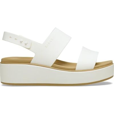 Crocs Women, Brooklyn Matte Wrap Low Wedge, Chalk/Tan, 9 UK Women Crocs Women, Brooklyn Matte Wrap Low Wedge, Chalk/Tan, 9 UK Women