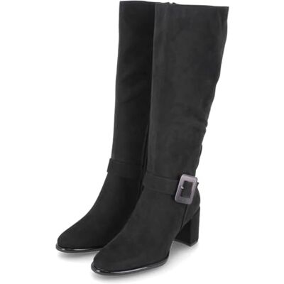 MARCO TOZZI Womens High Heel Vegan Buckle Boots, Black (Black Comb), 5 UK MARCO TOZZI Womens High Heel Vegan Buckle Boots, Black (Black Comb), 5 UK